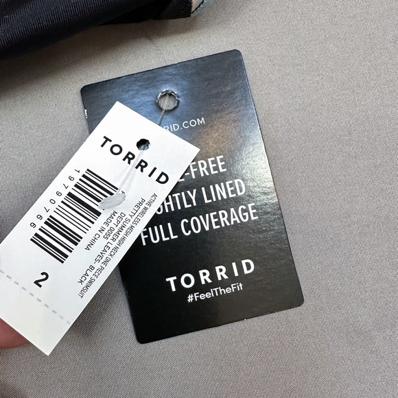 NWT!! TORRID tropical wirefree one piece bathing suit, 2X. - Picture 9 of 10